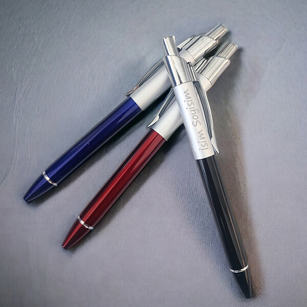 Kişiye Özel Gümüş Metal Lazer Kazıma Tükenmez Kalem