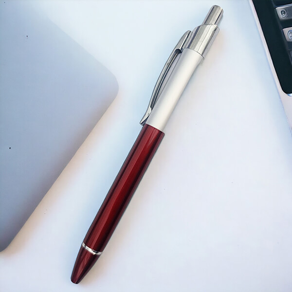 Kişiye Özel Gümüş Metal Lazer Kazıma Tükenmez Kalem