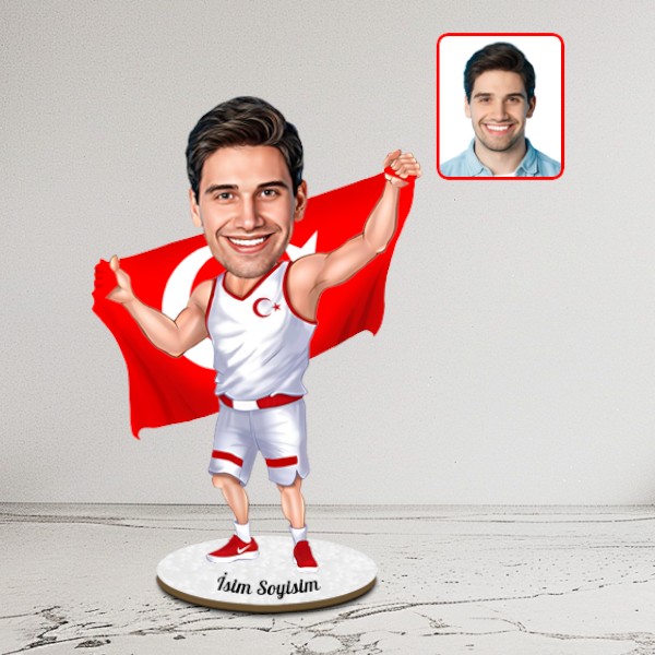 Milli Basketbol Takımı Karikatür Biblo - Görsel 1