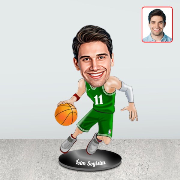 Kişiye Özel Basketbolcu Karikatür Biblo - Görsel 2