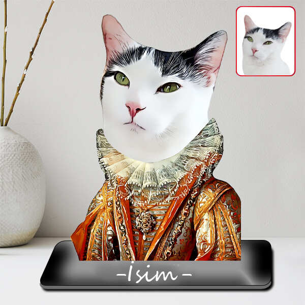 İsme Özel Kraliçe Karikatürlü Evcil Hayvan Biblosu - Görsel 2