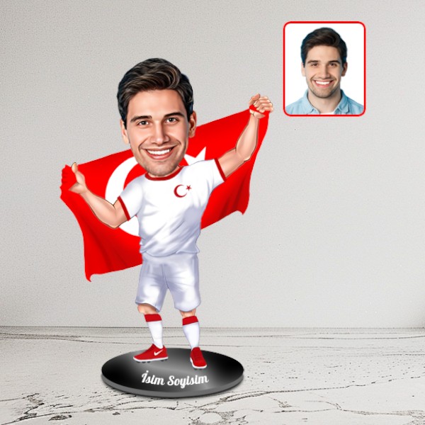 Milli Futbol Takımı Karikatür Biblo - Görsel 2