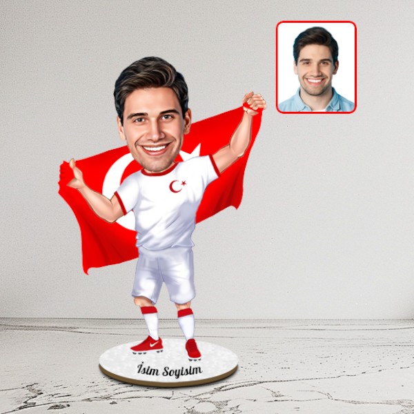 Milli Futbol Takımı Karikatür Biblo - Görsel 1