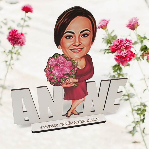 Kişiye Özel Ahşap Anneler Günü Biblosu - Görsel 1