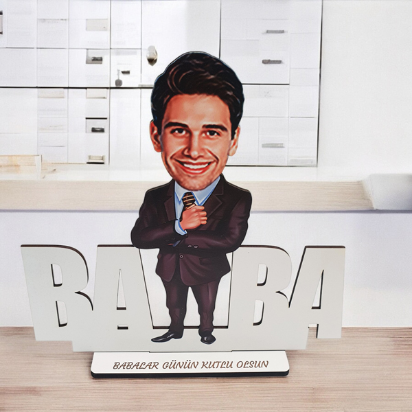 Kişiye Özel Ahşap Babalar Günü Biblosu - Görsel 2