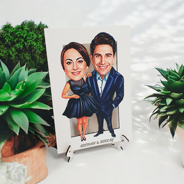 Kişiye Özel Ahşap Sevgililer Günü Biblosu - Görsel 1