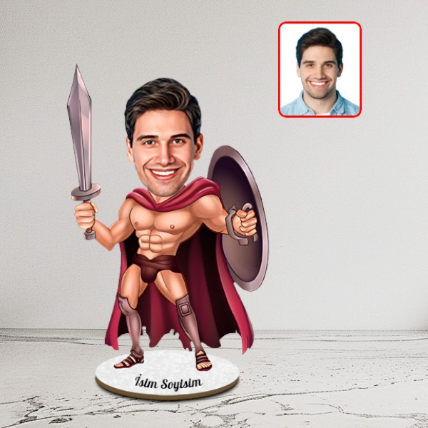 Kişiye Özel Herkül Karikatür Biblo - Görsel 1