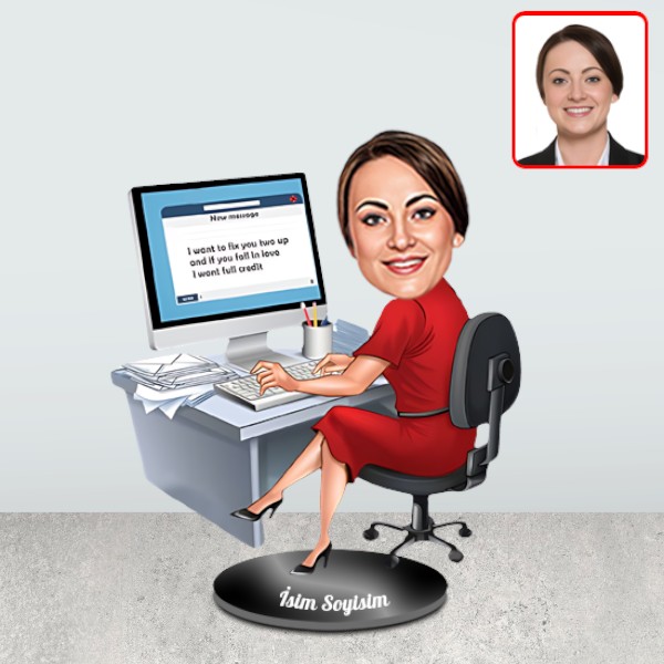 Masada Oturan Kadın Tasarımlı Biblo - Görsel 2