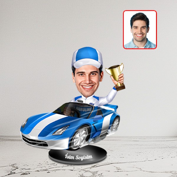 Kişiye Özel Rallici Karikatür Biblo - Görsel 2