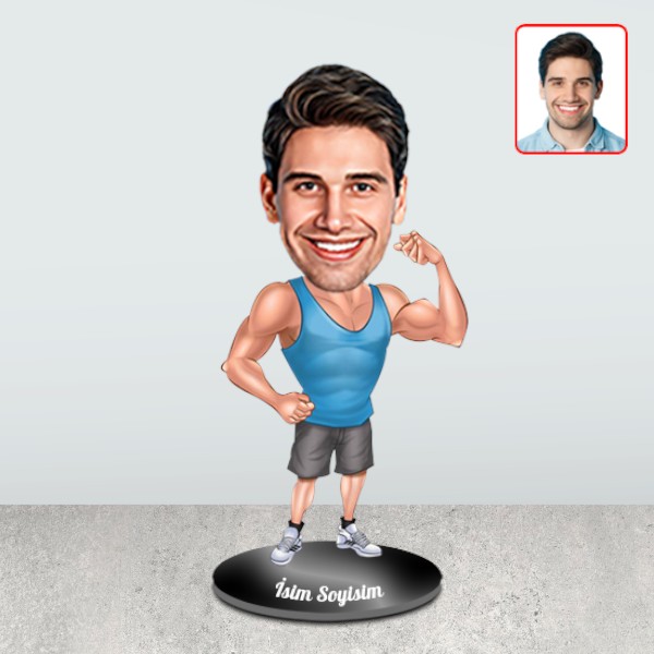 Kişiye Özel Sporcu Karikatür Biblo - Görsel 2