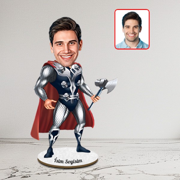 Kişiye Özel Savaşçı Karikatür Biblo - Görsel 1