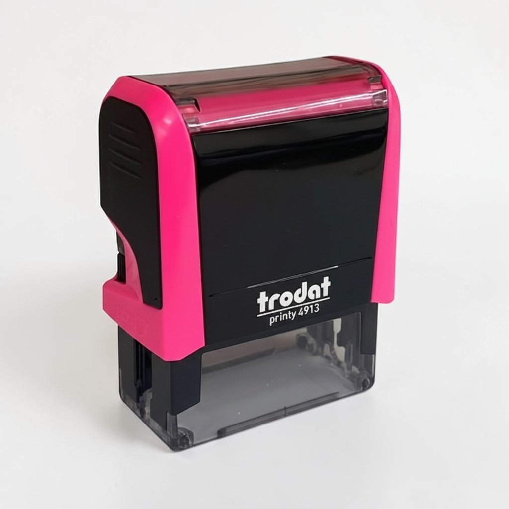 Trodat 4913 Büyük Boy Kaşe - Neon Pembe