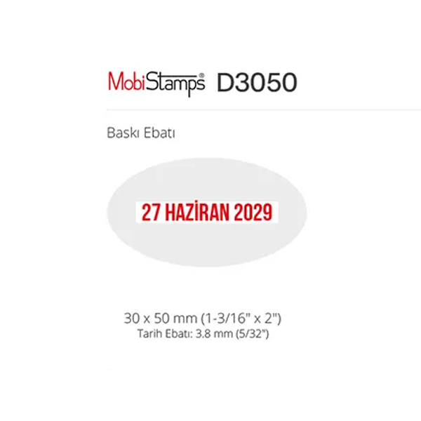 Mobistamps D3050 Tarih Kaşesi görsel