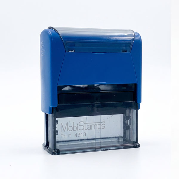Mobistamps 4313 Otomatik Kaşe 22X57 Mm Mavi Keçe görsel