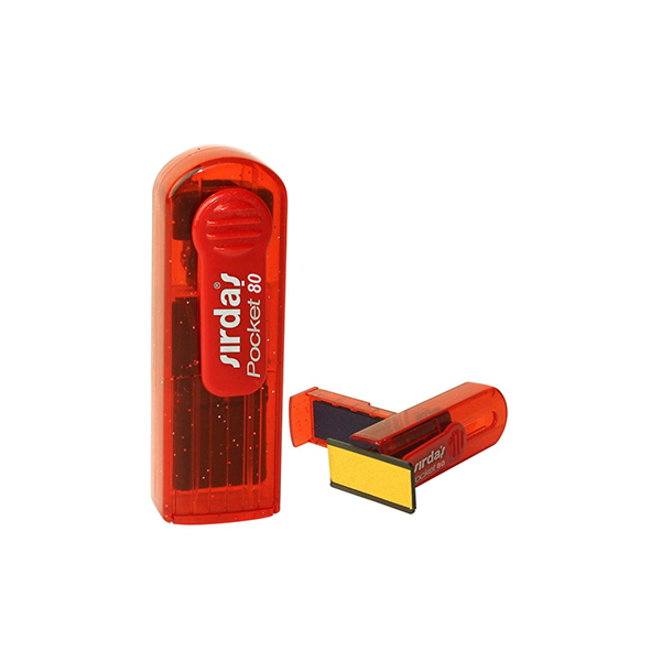 Sırdaş Pocket 80 Şeffaf Kırmızı Simli Gövde Cep Kaşesi görsel