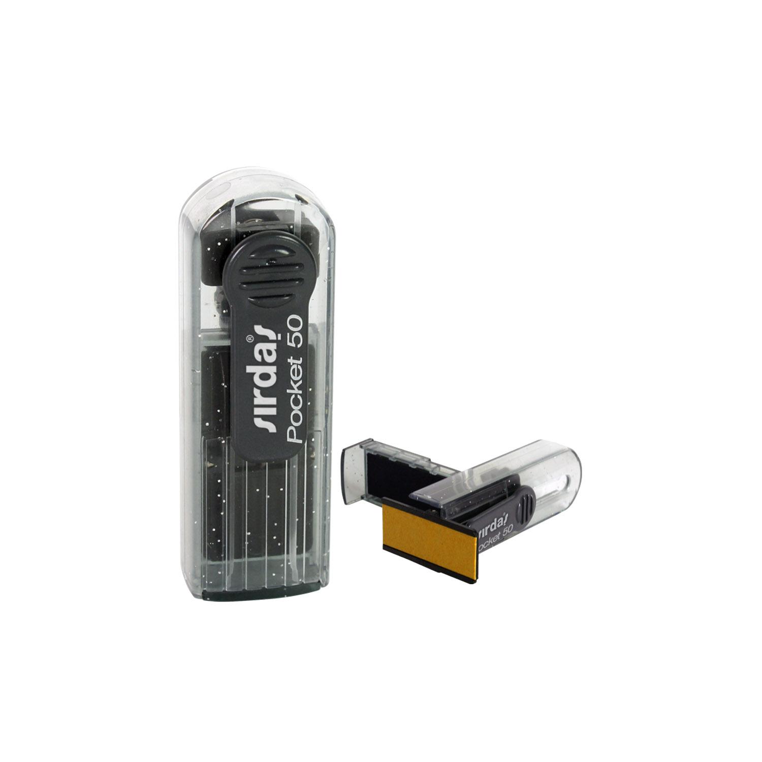 Sırdaş Pocket 50 Şeffaf Siyah Simli Gövde Cep Kaşesi görsel