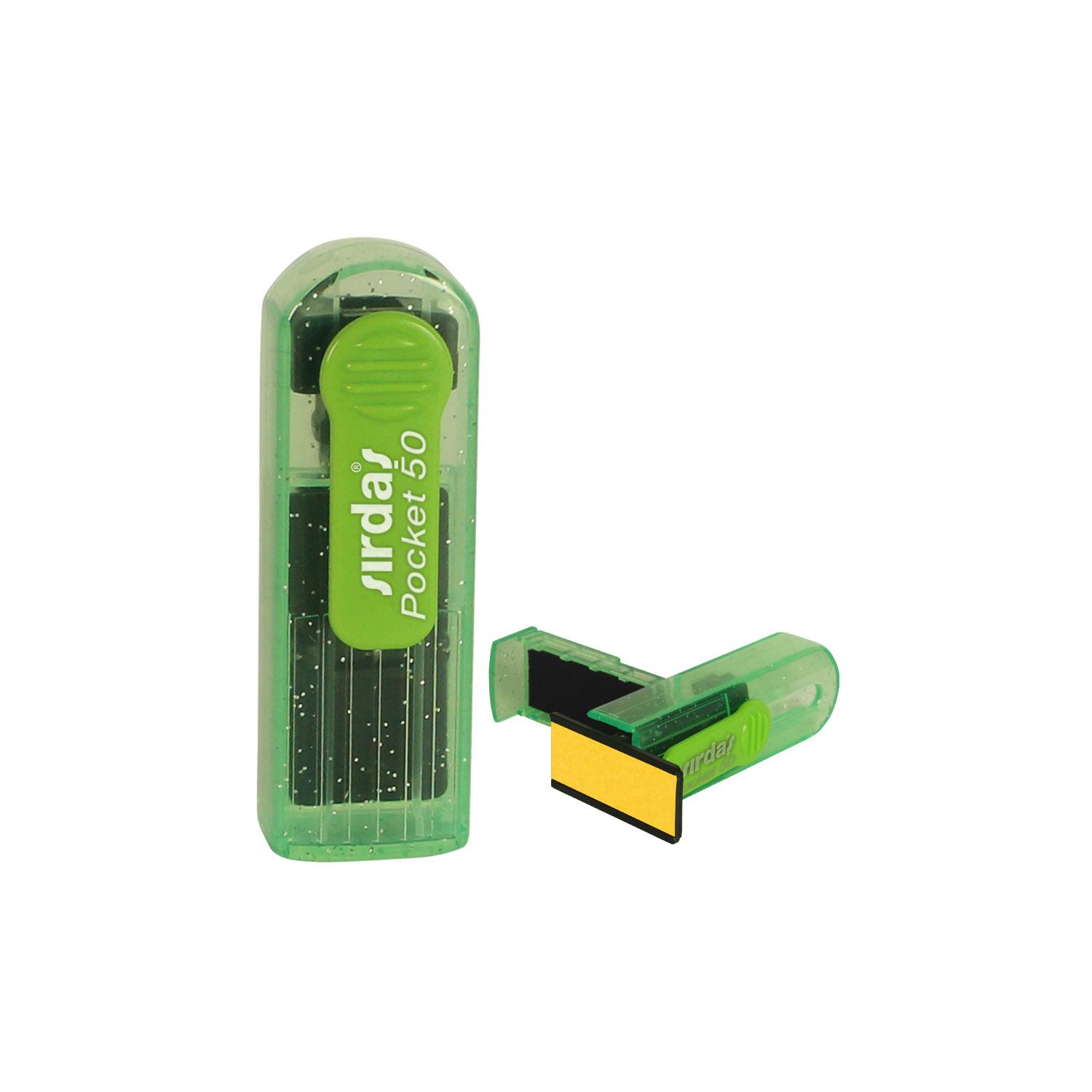 Sırdaş Pocket 50 Şeffaf Yeşil Simli Gövde Cep Kaşesi görsel