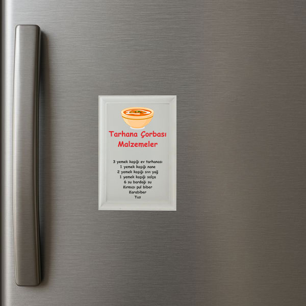 Kişiye Özel Dikdörtgen Çerçeveli Magnet - Görsel 1