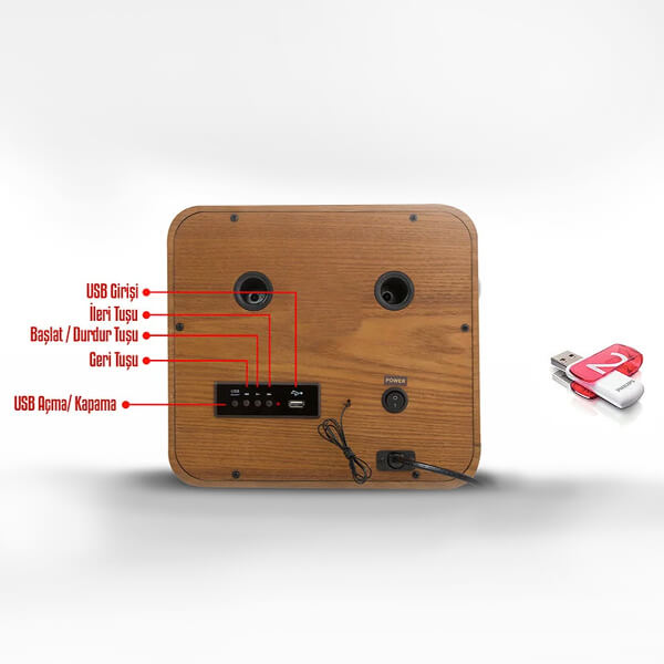 Kişiye Özel Radyo/Bluetooth Destekli Müzik Kutusu