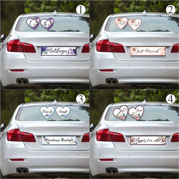 Kişiye Özel Plaka Ve Cam Yazı Seti