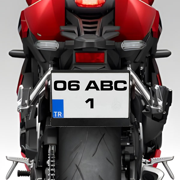 Kişiye Özel Motosiklet Plakalık - Görsel 1