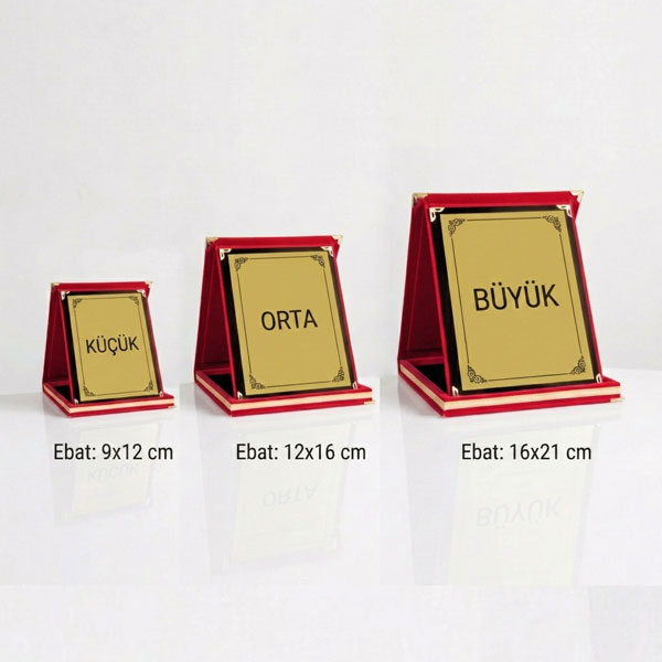 Küçük Boy Kişiye Özel Albüm Plaket 9X12 Cm görsel