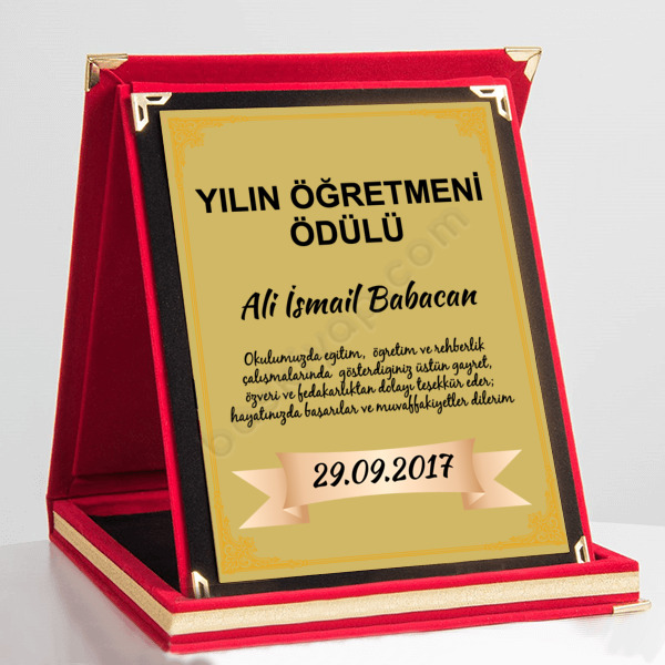 Büyük Boy Kişiye Özel Albüm Plaket 16X21 Cm - Görsel 1