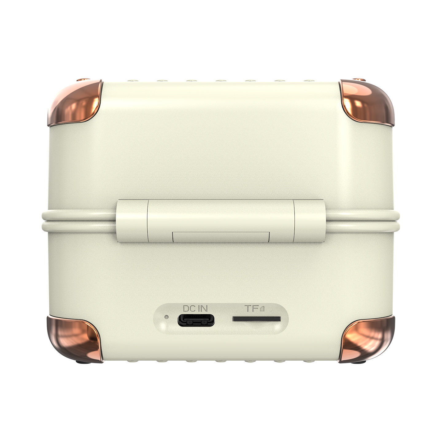 Mikado Md-62Bt 5W 1200Mah Krem Tf Kart + Bluetooth Destekli Klasik Retro Müzik Kutusu görsel