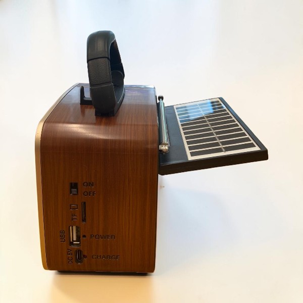 Everton Rt-301 El Fenerli Nostaljik Radyo, Bluetooth  Usb Sd Fm Şarjlı,Solarlı,Ledli görsel