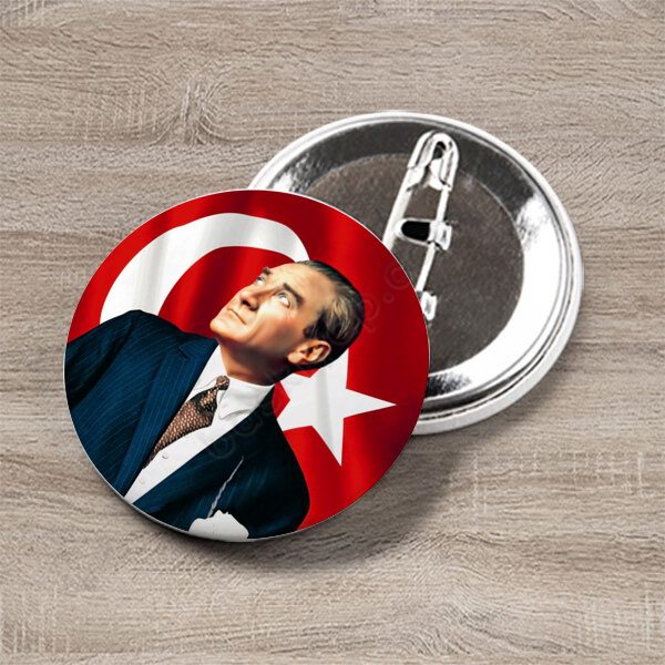 Atatürk Rozeti 29 Ekim 44 Mm 10 Adet