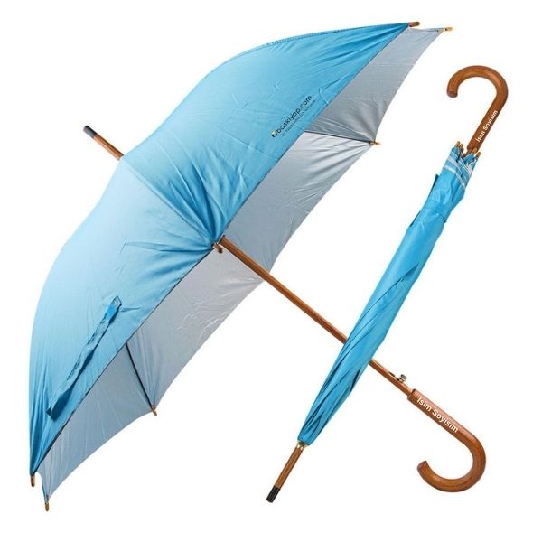 Kişiye Özel Turkuaz Baston Şemsiye görsel