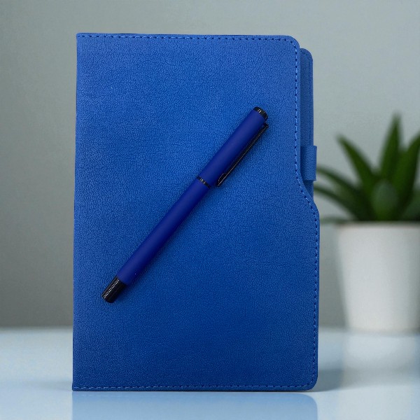 Kişiye Özel Tarihsiz Ajanda Kalem Set - Lacivert