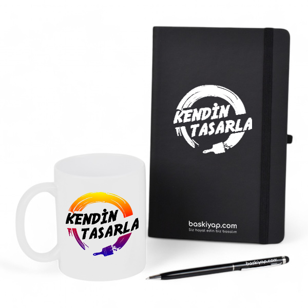 Kupa Bardak Ajanda Kalem Set - Görsel 1