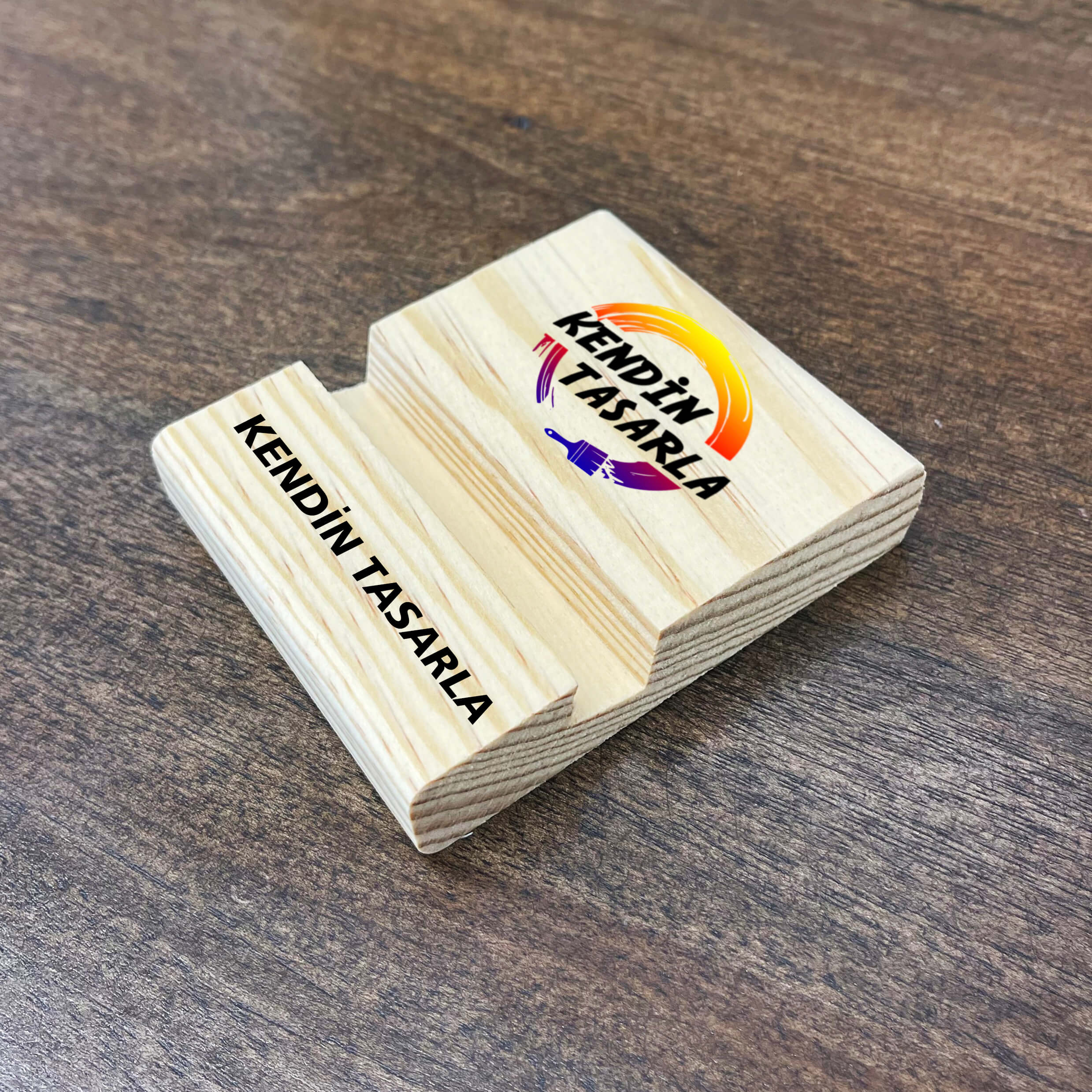 Ahşap Telefon Tutacağı