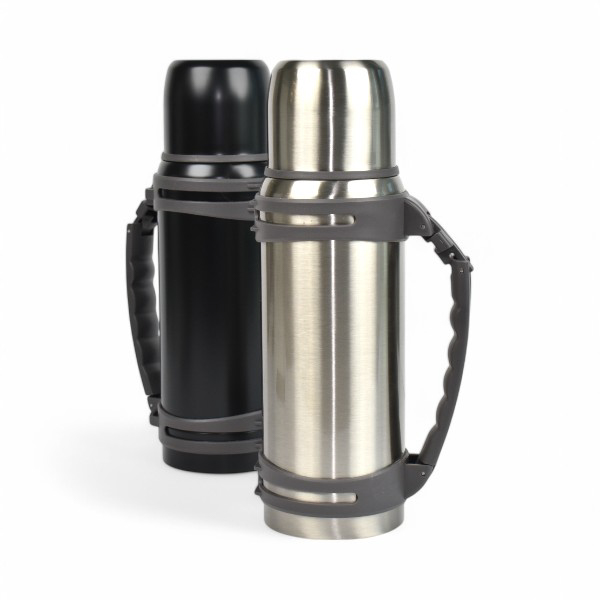 İsim Ve Logo Kazıma Paslanmaz Gümüş Çelik Termos Bardak 1300 Ml görsel