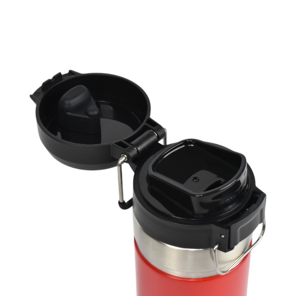 İsimli Ve Logolu Lazer Kazıma Kırmızı Çelik Termos 700 Ml