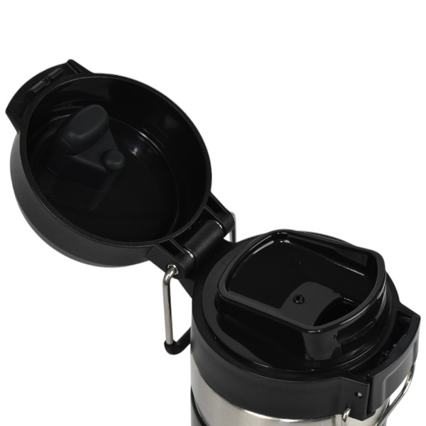 İsimli Ve Logolu Lazer Kazıma Siyah Çelik Termos 700 Ml görsel