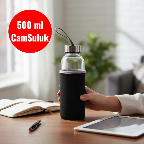 Kişiye Özel Baskılı Cam Matara - 500 Ml