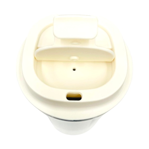 Kişiye Özel Beyaz Çelik Termos Kilitli Mug 380 Ml