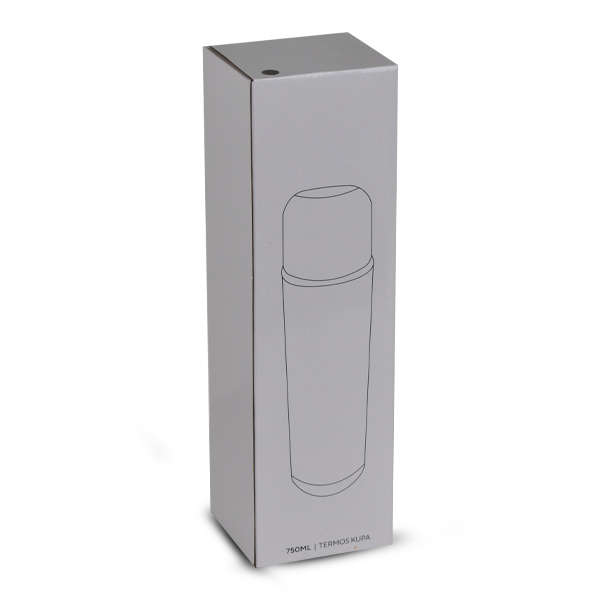 Kişiye Özel Çantalı Siyah Çelik Termos 500Ml görsel