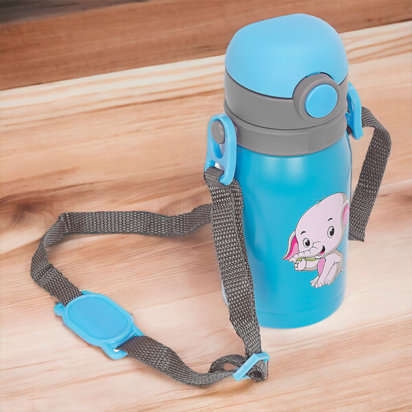 Paslanmaz Çelik Mavi Çocuk Termos 300Ml