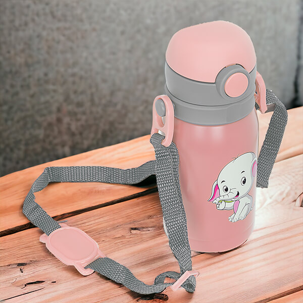 Paslanmaz Çelik Pembe Çocuk Termos 300Ml