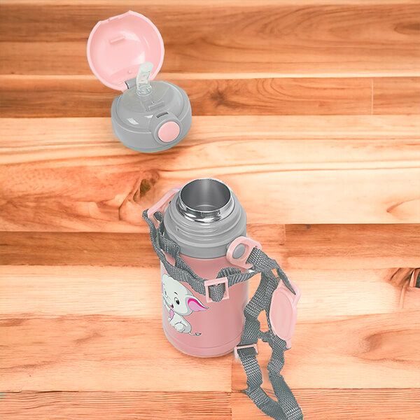 Paslanmaz Çelik Pembe Çocuk Termos 300Ml