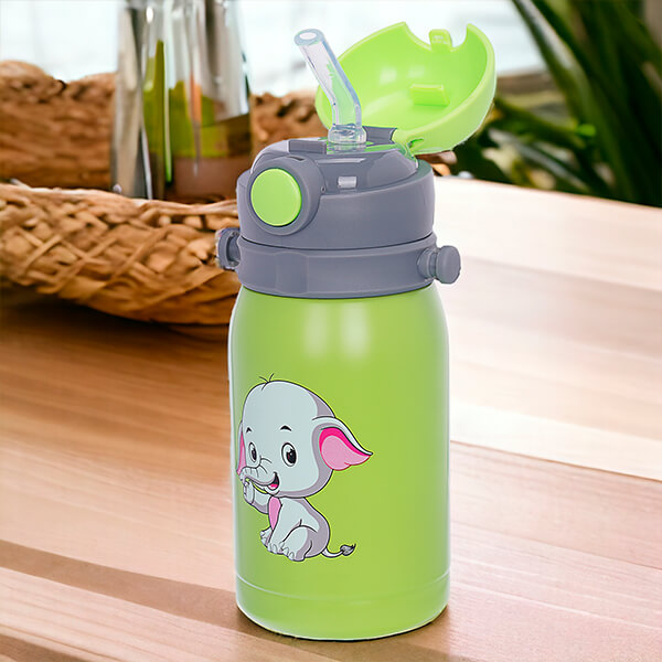 Paslanmaz Çelik Yeşil Çocuk Termos 300Ml