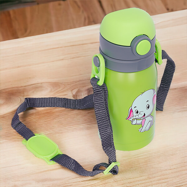 Paslanmaz Çelik Yeşil Çocuk Termos 300Ml