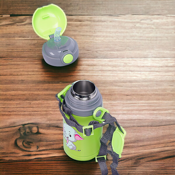 Paslanmaz Çelik Yeşil Çocuk Termos 300Ml