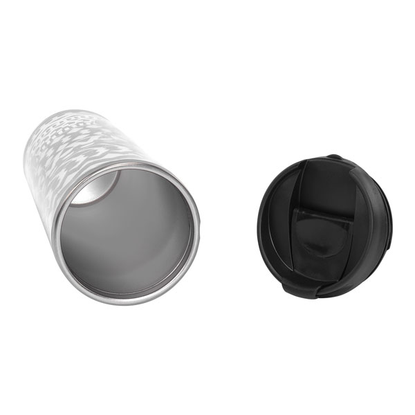 S-Link Gümüş 300 Ml Paslanmaz Çelik Kupa Desen Baskılı görsel