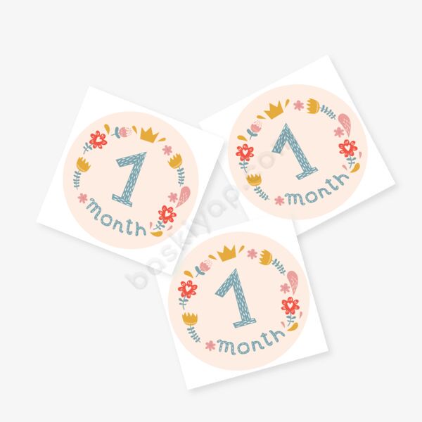 1 Ay Tasarım Sticker online tasarla
