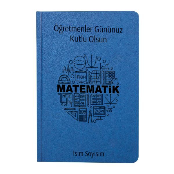 2026 Tarihli Matematik Öğretmeni Tasarımlı 17X24Cm Ajanda online tasarla