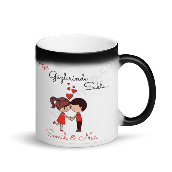 Sevgililer Gününe Özel Sihirli Kupa Bardak online tasarla